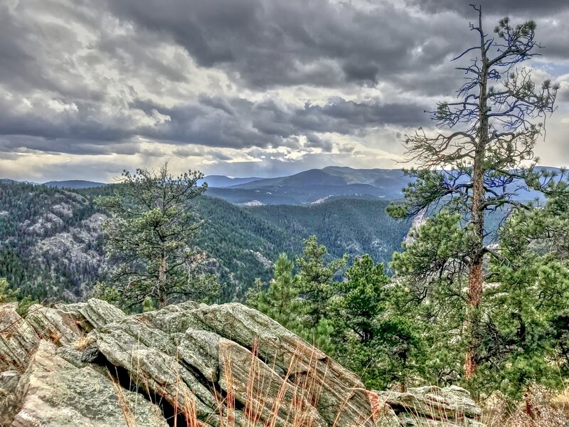 Before a light snowfall in beautiful Colorado