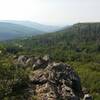 View at the top of the trail overlooking the canyon.