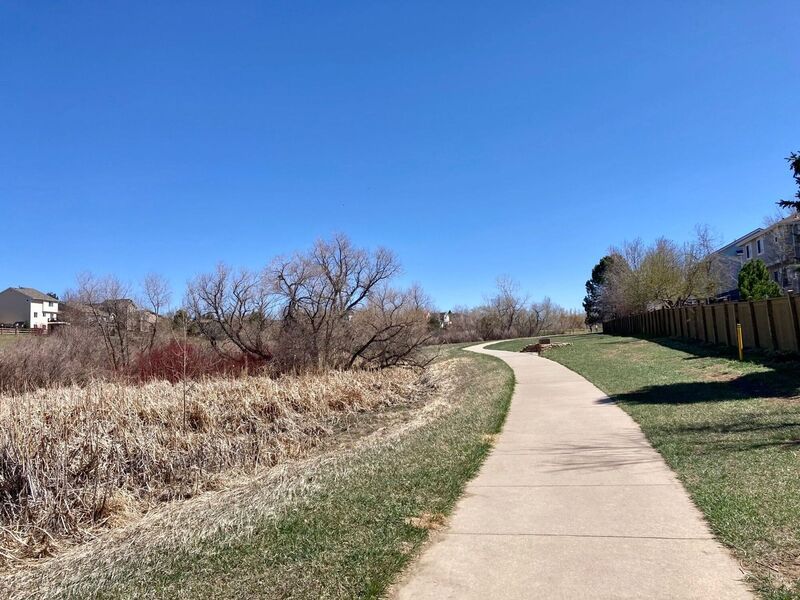 Trail as seen just north of Picadilly. Taken April 2021.