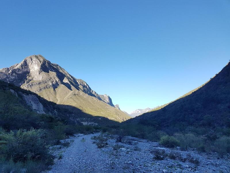 Riverbed above "Escaleras" canyon.