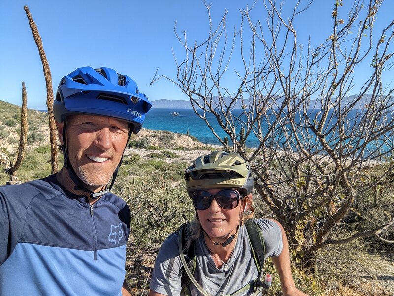 Punta Gorda, sea of Cortez in background. Selfie with Carrie.