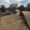 Boardwalk Roller to Wooden Burm.