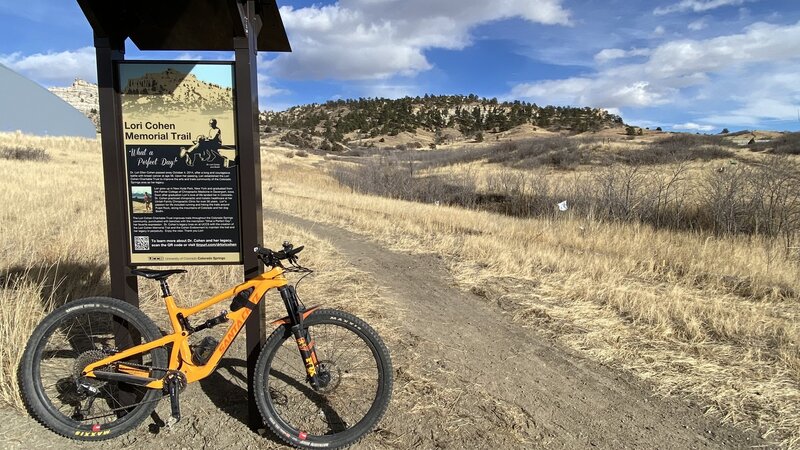 Start of the Lori Cohen Memorial Trail.