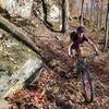 Descending along some of the many rocks on the 9 Bell Trail!