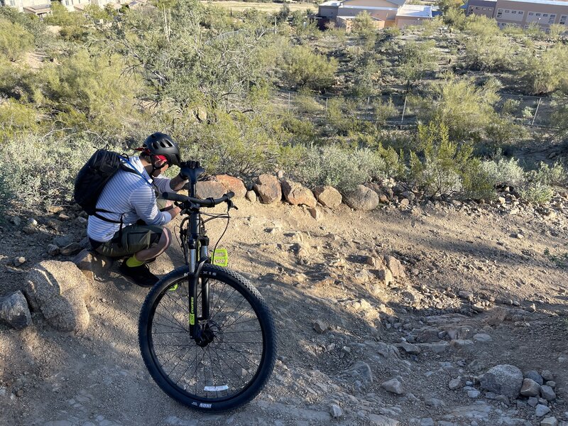 The beginning climb of Sunrise Loop.