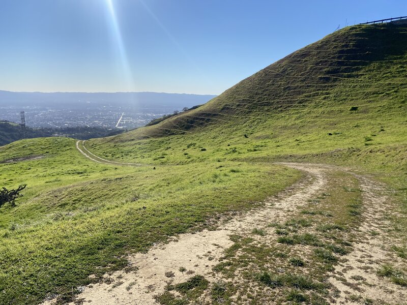 View of San Jose from the upper part of the trail