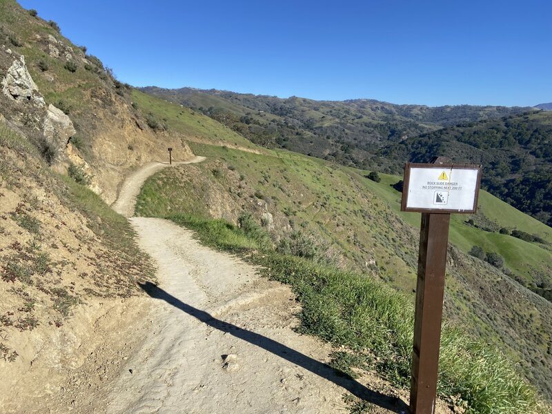 Trail near beautiful cliffside