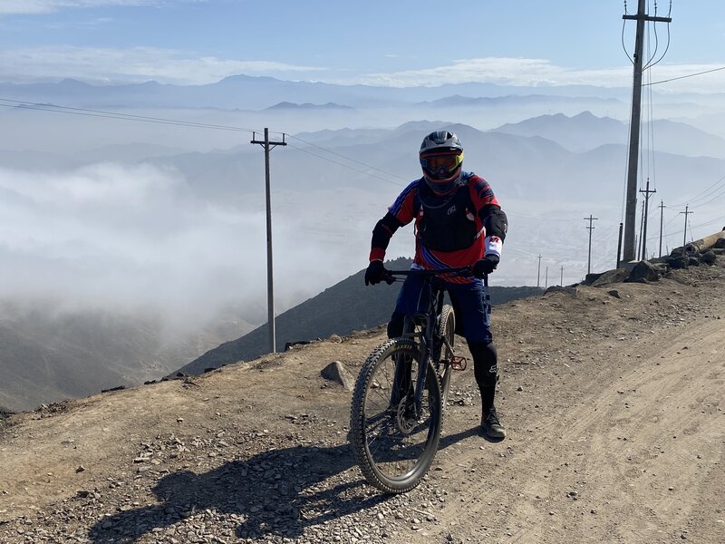 And this is how the Andes start climbing up from the coast in Lima, Peru.