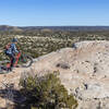 A bit of slick rock along Eliza's Ridge Trail