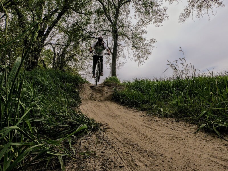 There are some dips on the trails to complete some awesome jumps!