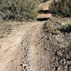 View of the trail with some of the ascent on OHV 09202Y