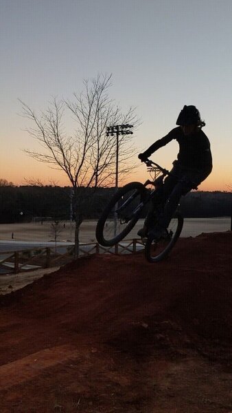 New pump track and jump line built by the town of Harrisburg