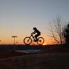 New pump track track and jump line at the top of the hill