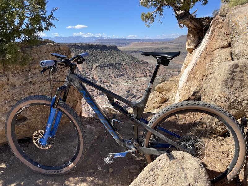 One of the many views during the loop.  Counter Clockwise started out a bit more technical, then gradually became fun, fast, and flowy!