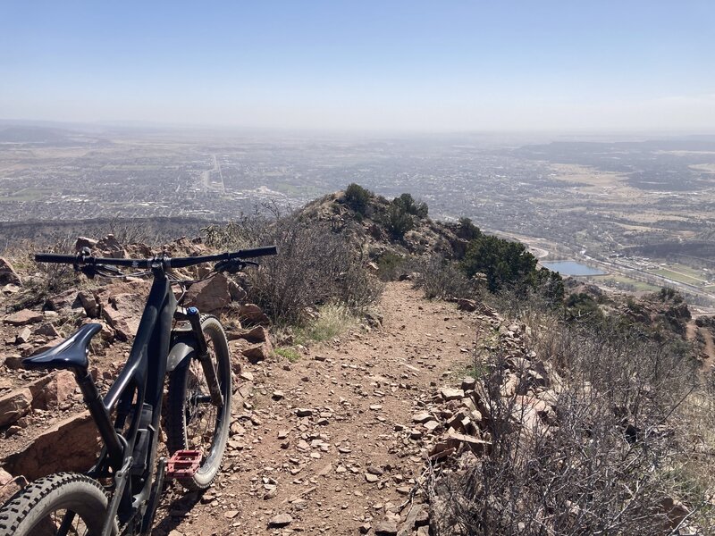 Near the Top of Fremont Peak facing east.