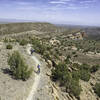 The views are fantastic descending Wrangler