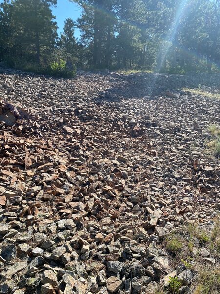 Scree pile, Sundance Mtn, there is plenty!