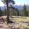 Morning ride on the Mule Deer Trail near Catamount Reservoir.