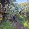 Small crag to climb over.