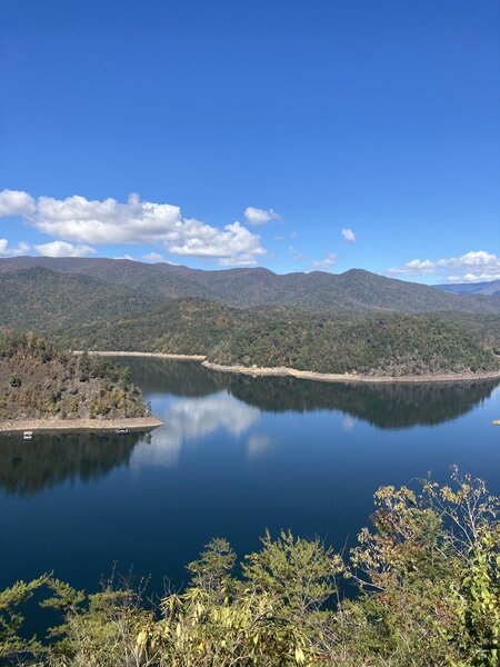 Overlooking Fontana lake.