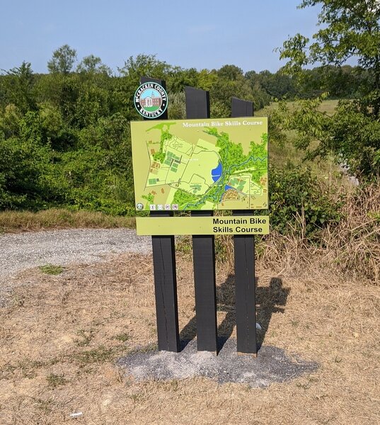 Signage for the trail.