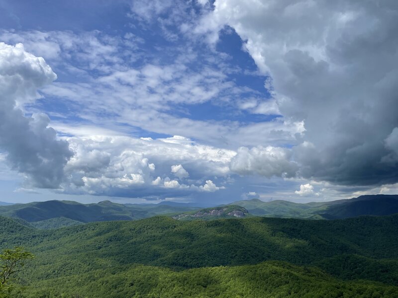 One of the views that you get when taking a break on the climb/hike-a-bike portion of Black Mountain (going to upper black).