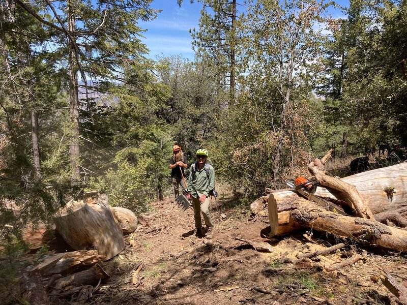 Trail work.