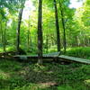 TurtleHead - A wooden feature with two rollers, a teeter-totter, and a banked lip.