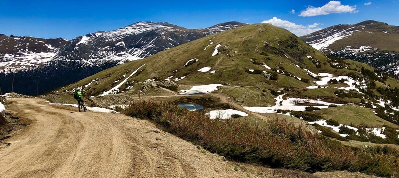 Near the Alpine Visitor Center looking back at Old Fall River Road.