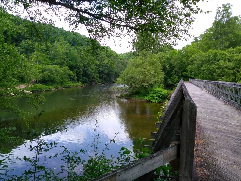 Bridge at Woodbine on the Cranberry Tri-Rivers Trail