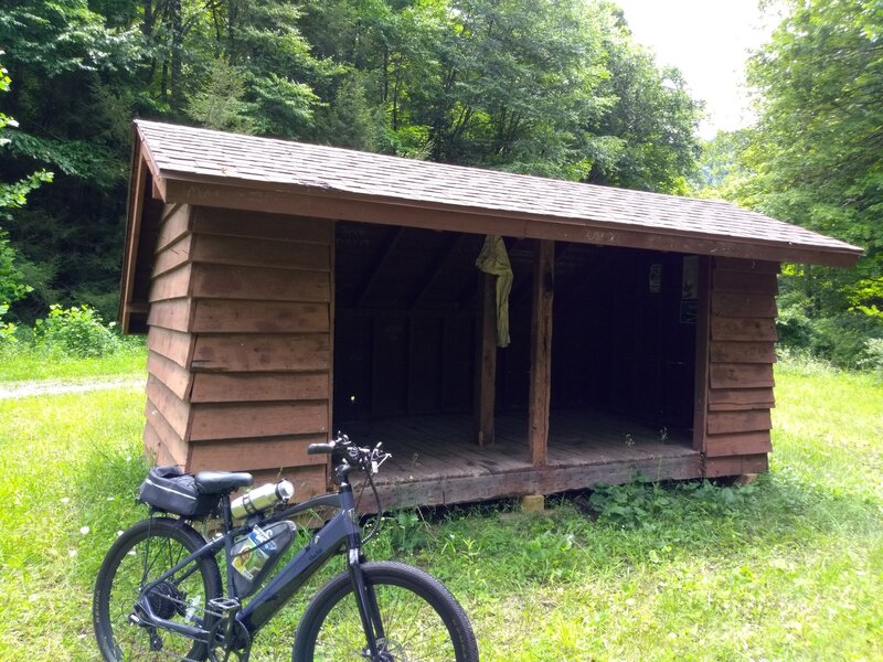 Overnight shelter on the Cranberry Tri-Rivers Trail