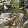 River crossing and beginning of hiking section if doing loop in reverse direction.