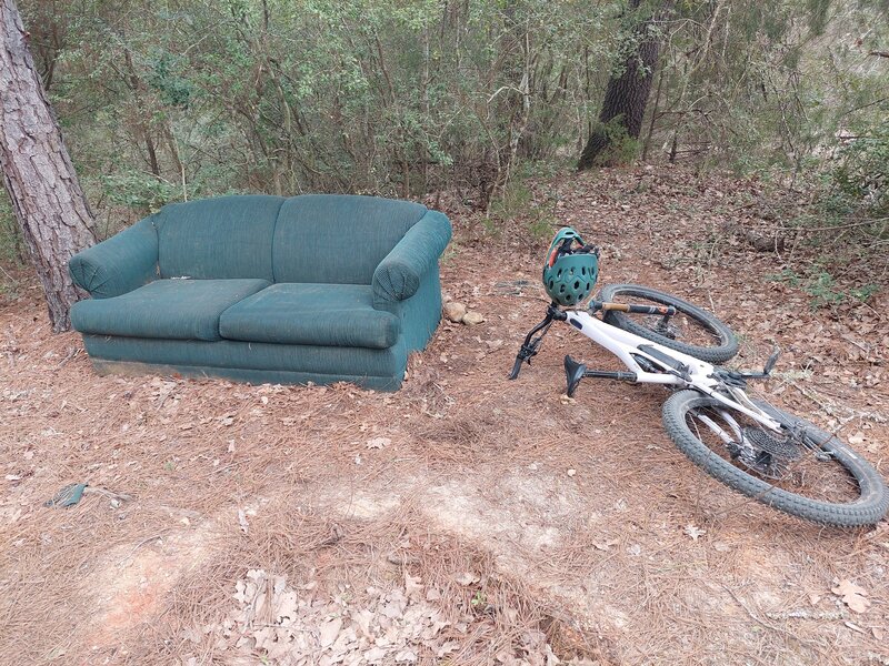 The sofa on Sofa King Fun trail.