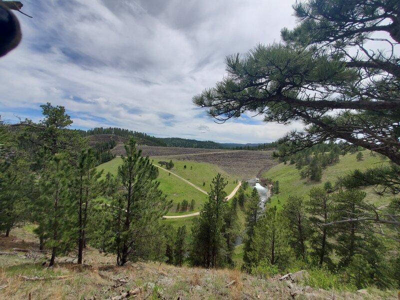 Deerfield Dam from trail.