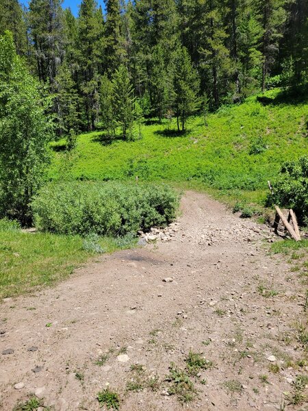 Crossing South Moody Creek.