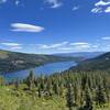 View of Donner lake at end.