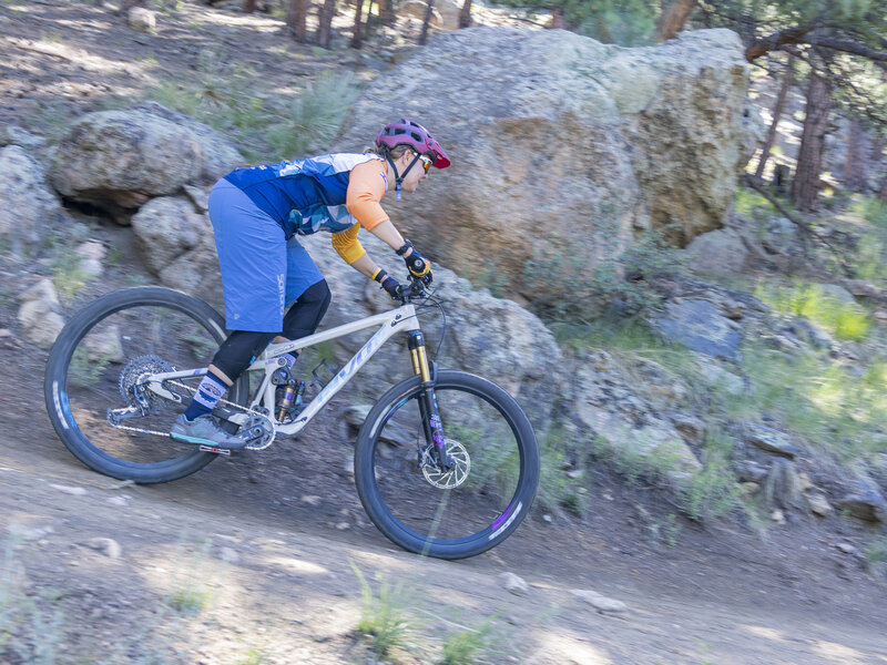 Coming off the brakes on one of the LoTB descents.