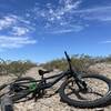 Taking a charge rest, enjoying the desert sky.