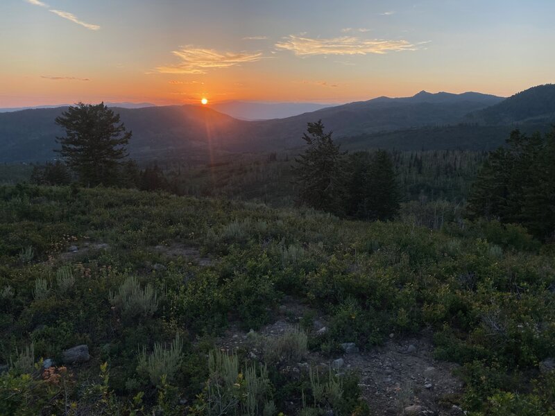 Sunset on the Panorama Trail.