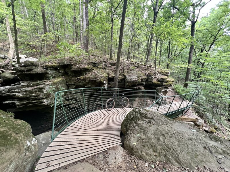 Cool bridge on Hayes Creek Run.