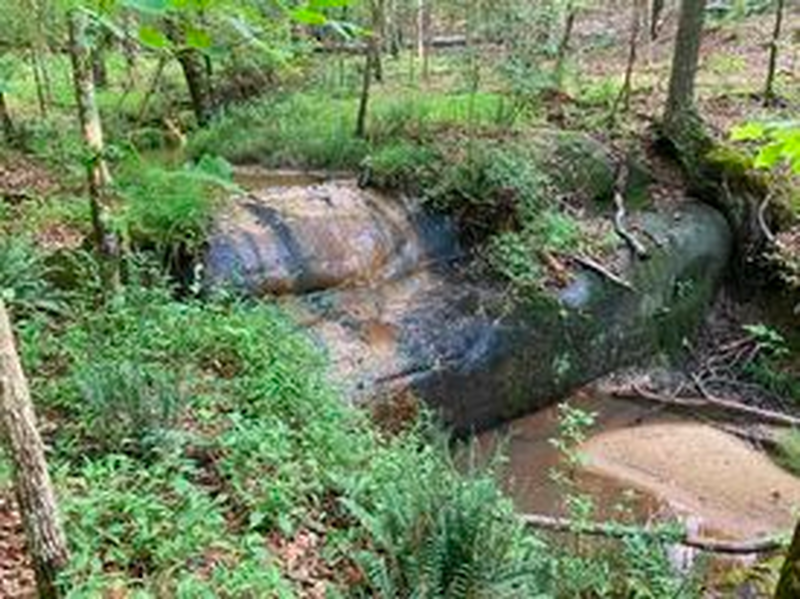 Mini waterfall.