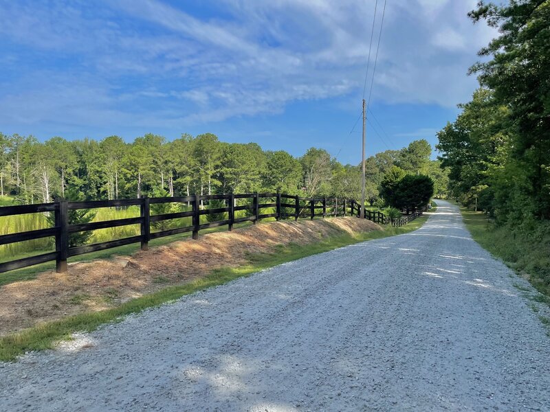 A little taste of the scenery! Plenty of fenced in areas for horses to roam around.