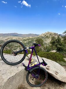 Looking northwest at Hanna Rocks.
