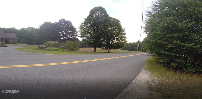 At Blueberry trail parking - looking south down S Central St.