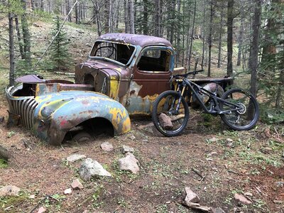Near the Rusty Buckle you might find this Rusty Bucket.