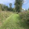 Parc Le Rocher, passage longeant la rue Auger sur le sentier La Boucle.