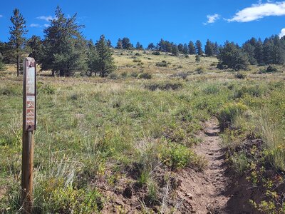 Trail signage.