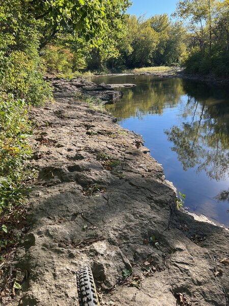 Uneven rocks can be more challenging than they look. Drops sneak up on you.