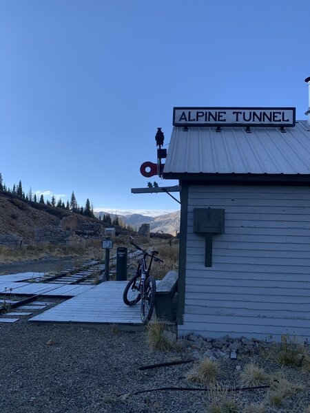 West portal station of Alpine Tunnel, well worth the extra effort to descend down off the route to check this out.