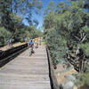 Old wooden rail bridges along the Heritage Rail Trail (photo courtesy WA Government promotional website).